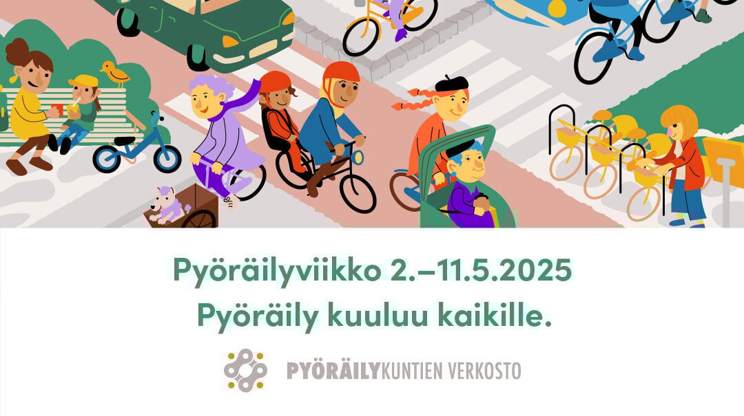 Pyöräilyviikon banneri.