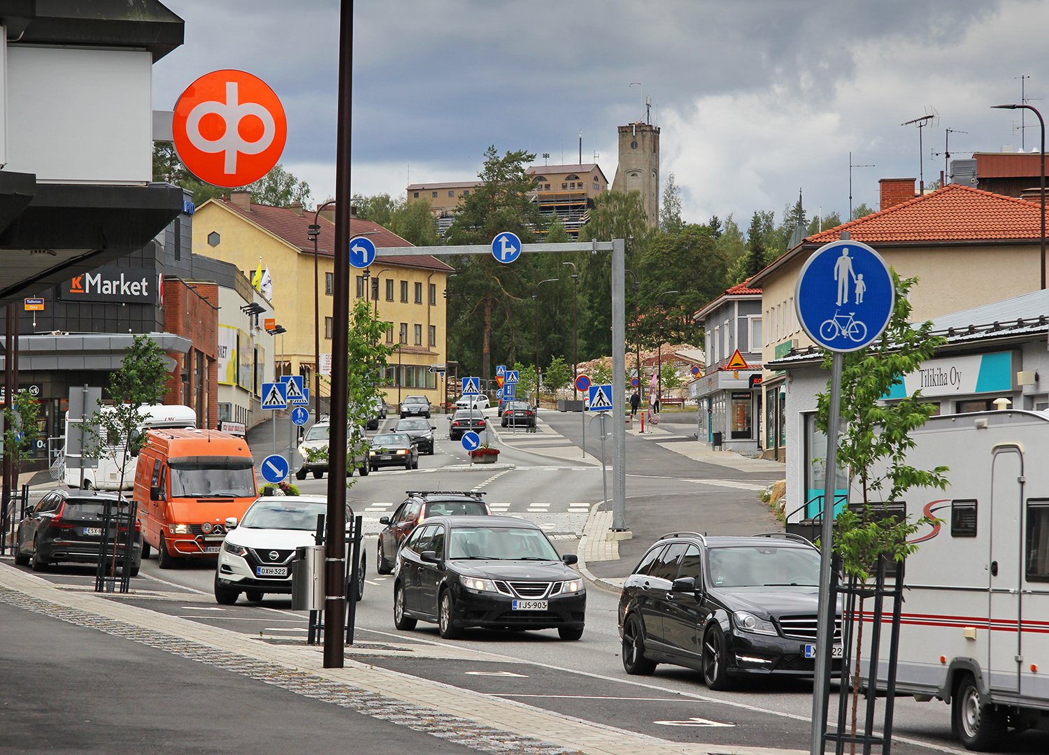 Outokummun katunäkymä Kumunkadulta.