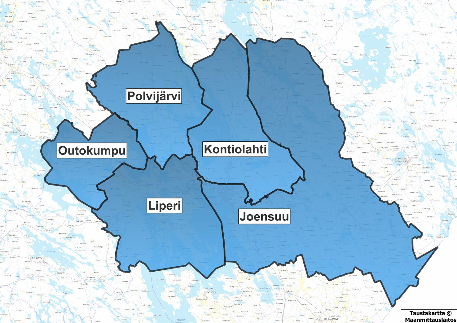 Joensuun seudun yleiskaavan rakennemalli on hyväksytty
